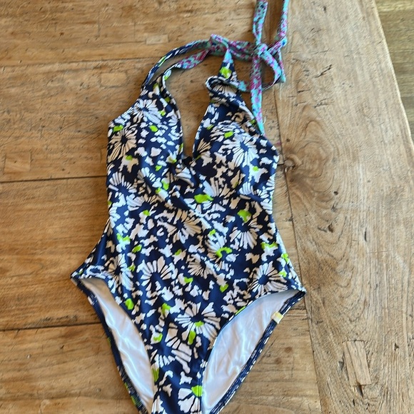 Tanya Taylor x Summersalt Limited Edition Brushstroke One-Piece Swimsuit Size 4 - Picture 6 of 13